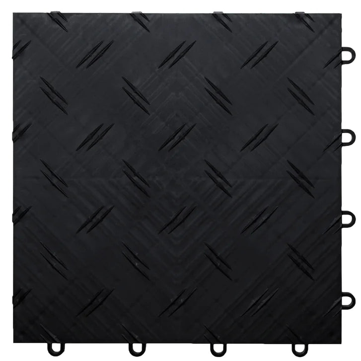[color:alloy] MotoFloor Modular Garage Flooring Tiles 48 square feet per Box 1' x 1' Tiles - Alloy - image 23