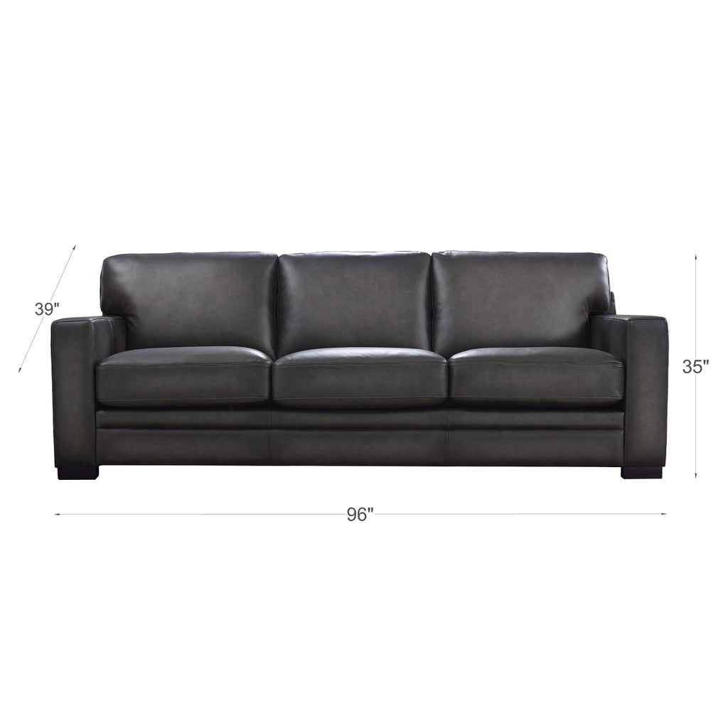 Luca 2-piece Top Grain Leather Set - Sofa, Loveseat