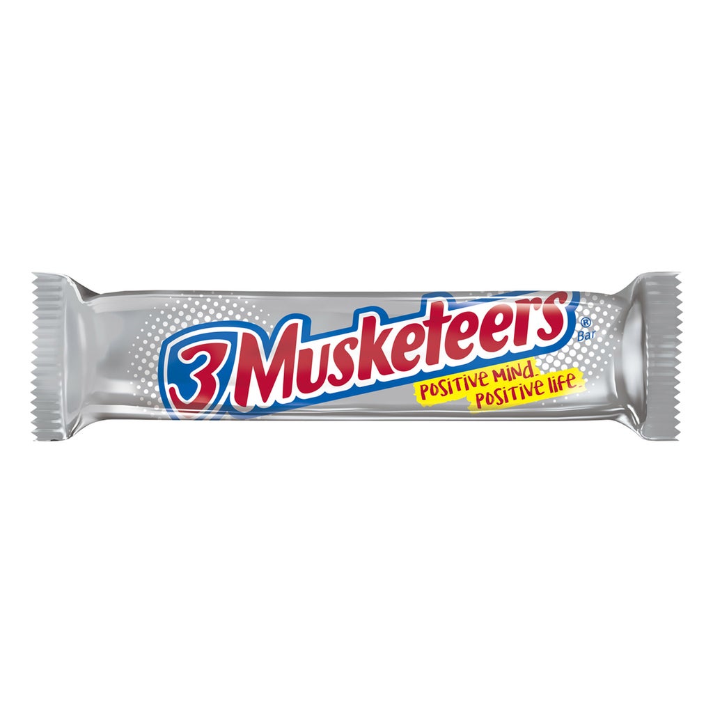 3 Musketeers Chocolate Candy Bar, Full Size, 1.92 oz, 36-count