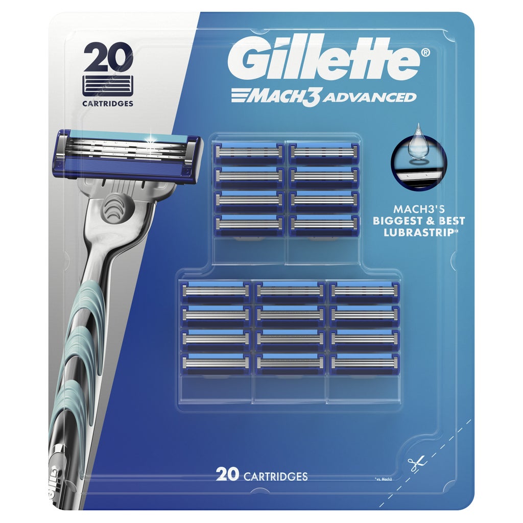 Gillette Mach3 Advanced Cartridge Refills, 20-count - product image