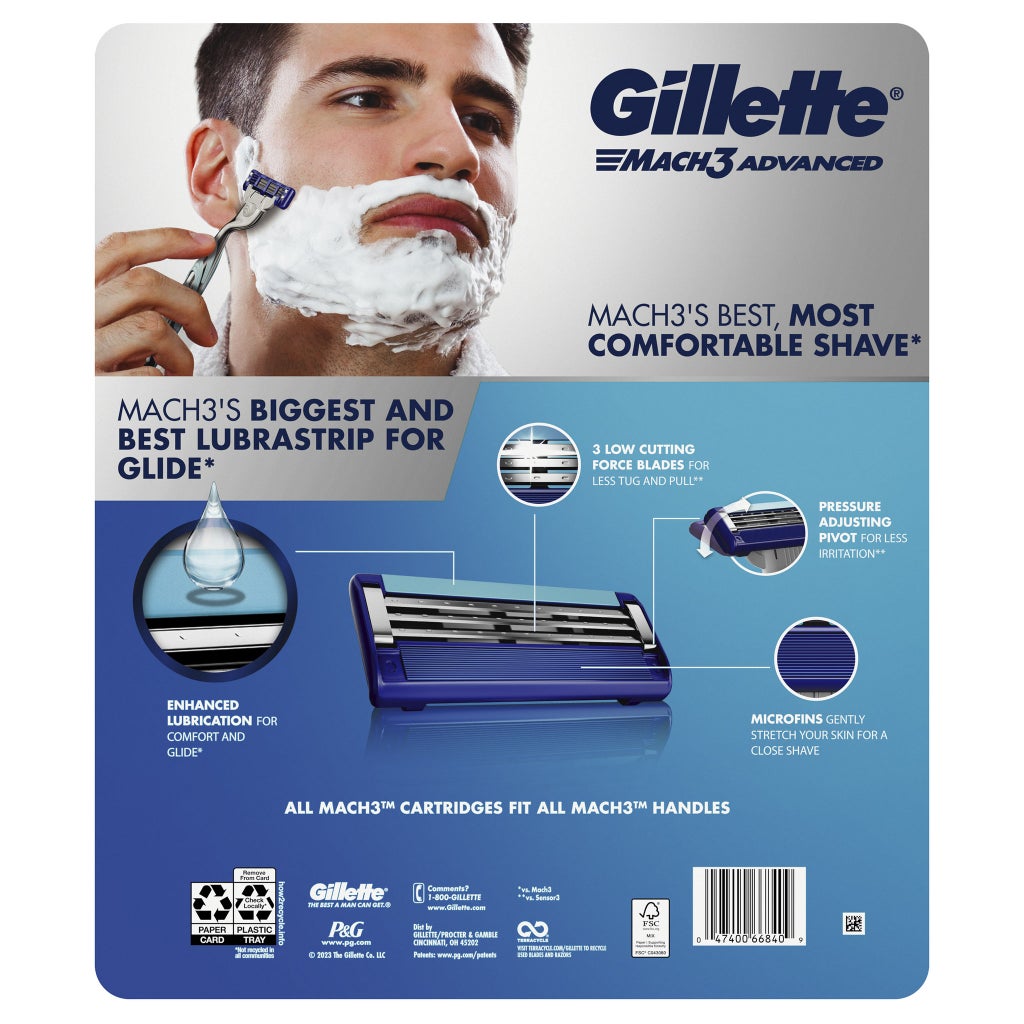 Gillette Mach3 Advanced Cartridge Refills, 20-count - product image