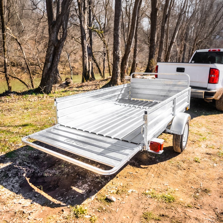 DK2 by Marlon 4.5 ft. x 7.5 ft. Single Axle Galvanized Multi-Utility Steel Trailer Kit - image 2