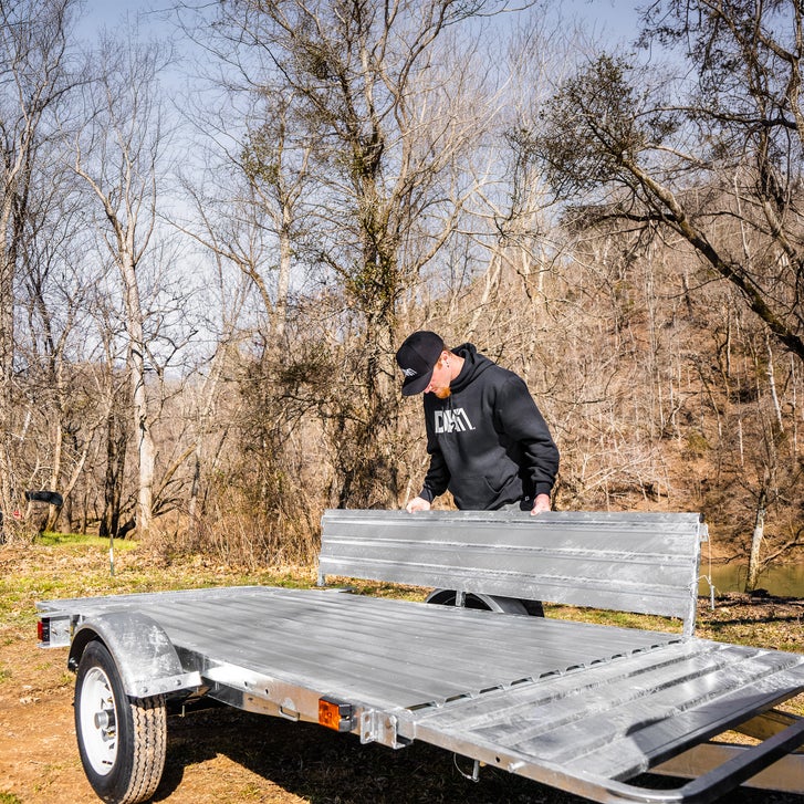 DK2 by Marlon 4.5 ft. x 7.5 ft. Single Axle Galvanized Multi-Utility Steel Trailer Kit - image 5