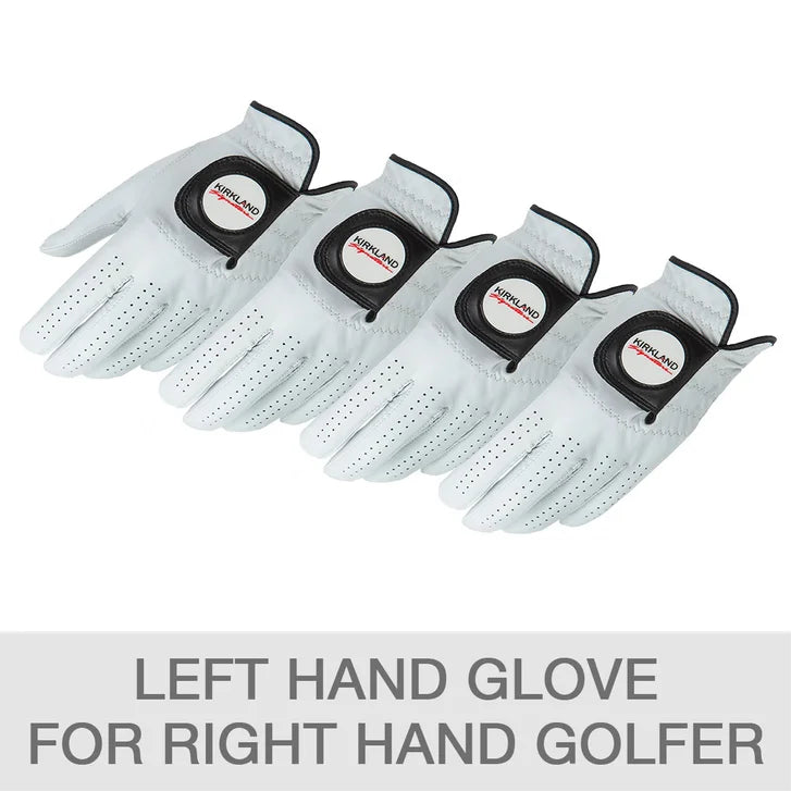 Kirkland Signature Leather Golf Glove, Right Handed, 4-pack - image 1