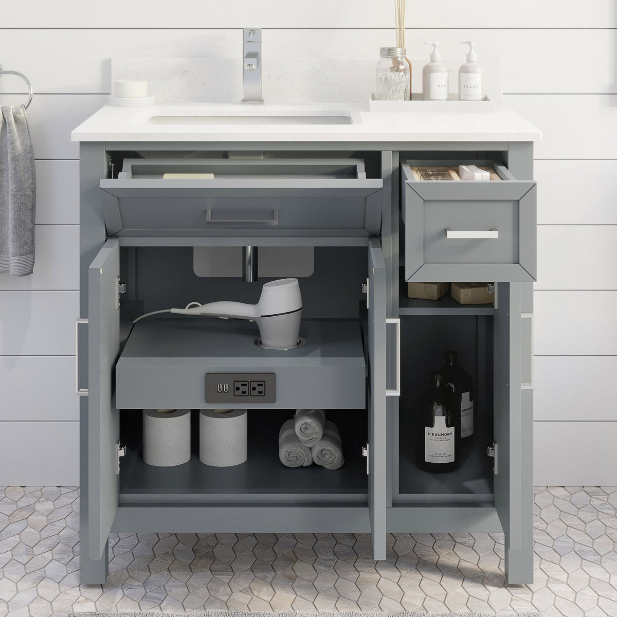 Thomson Bath Vanity by Studio Bathe in Gray