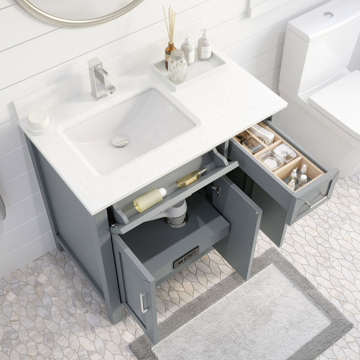 Thomson Bath Vanity by Studio Bathe in Gray