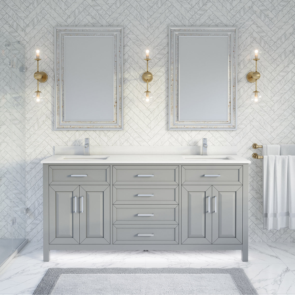 Thomson Bath Vanity by Studio Bathe in Gray
