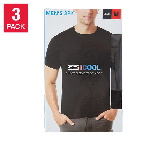 32 Degrees Men's Cool Tee, 3-pack