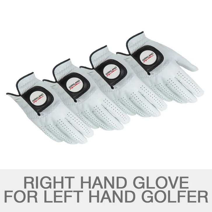 Kirkland Signature Leather Golf Glove Left Handed, 4-pack - image 1