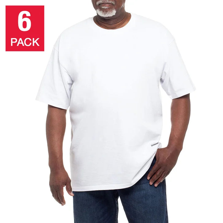 Kirkland Signature Men's Heavyweight Crew Tee, 6-pack