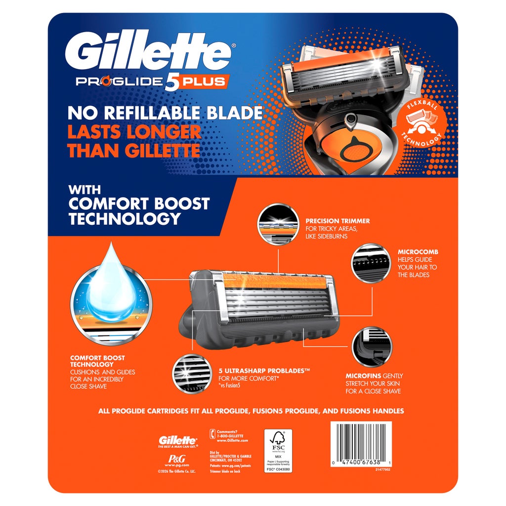 Gillette Proglide Plus Razor Cartridge Refills, 16-count - product image