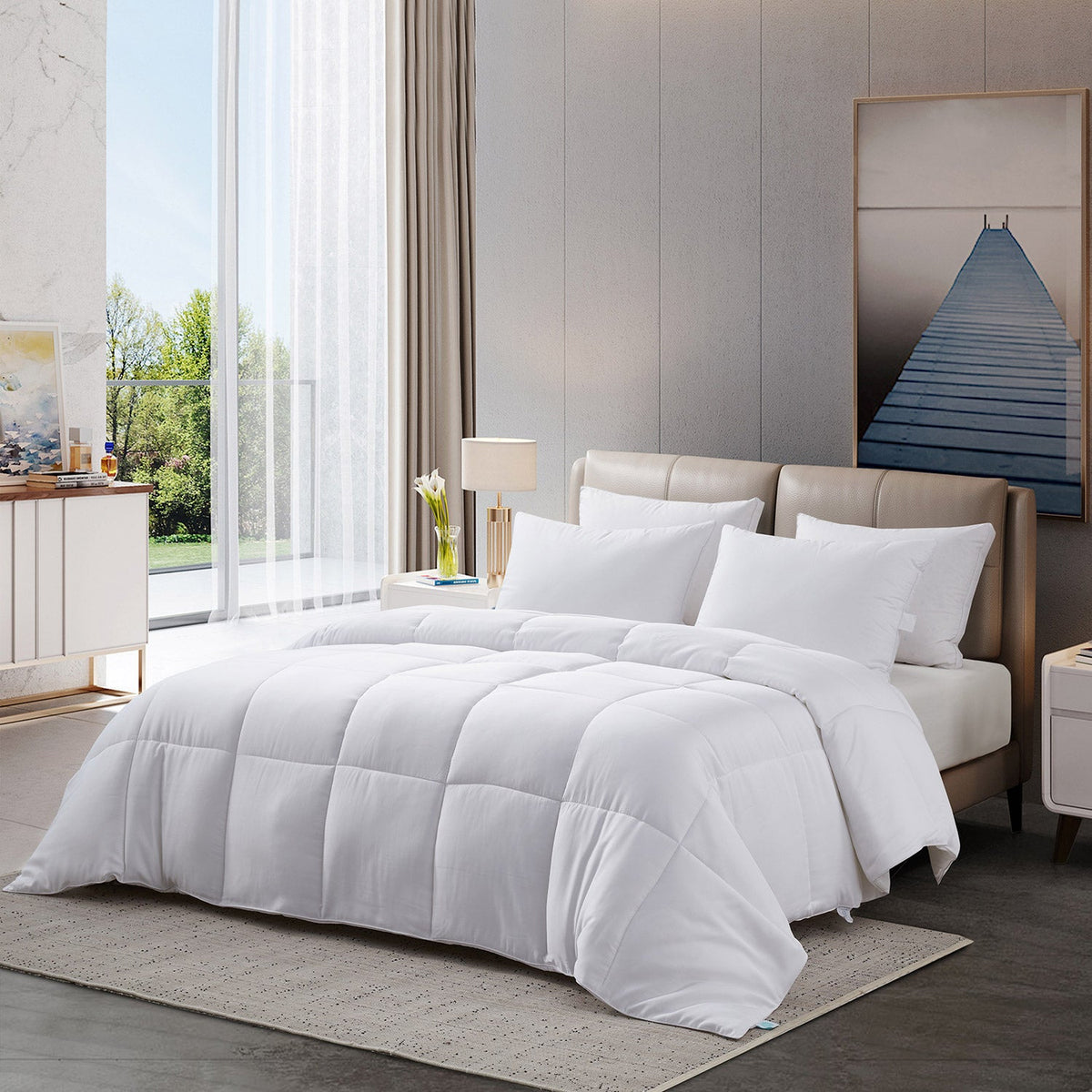 Hotel Grand Tencel Blend Fiberfill Down Alternative Comforter