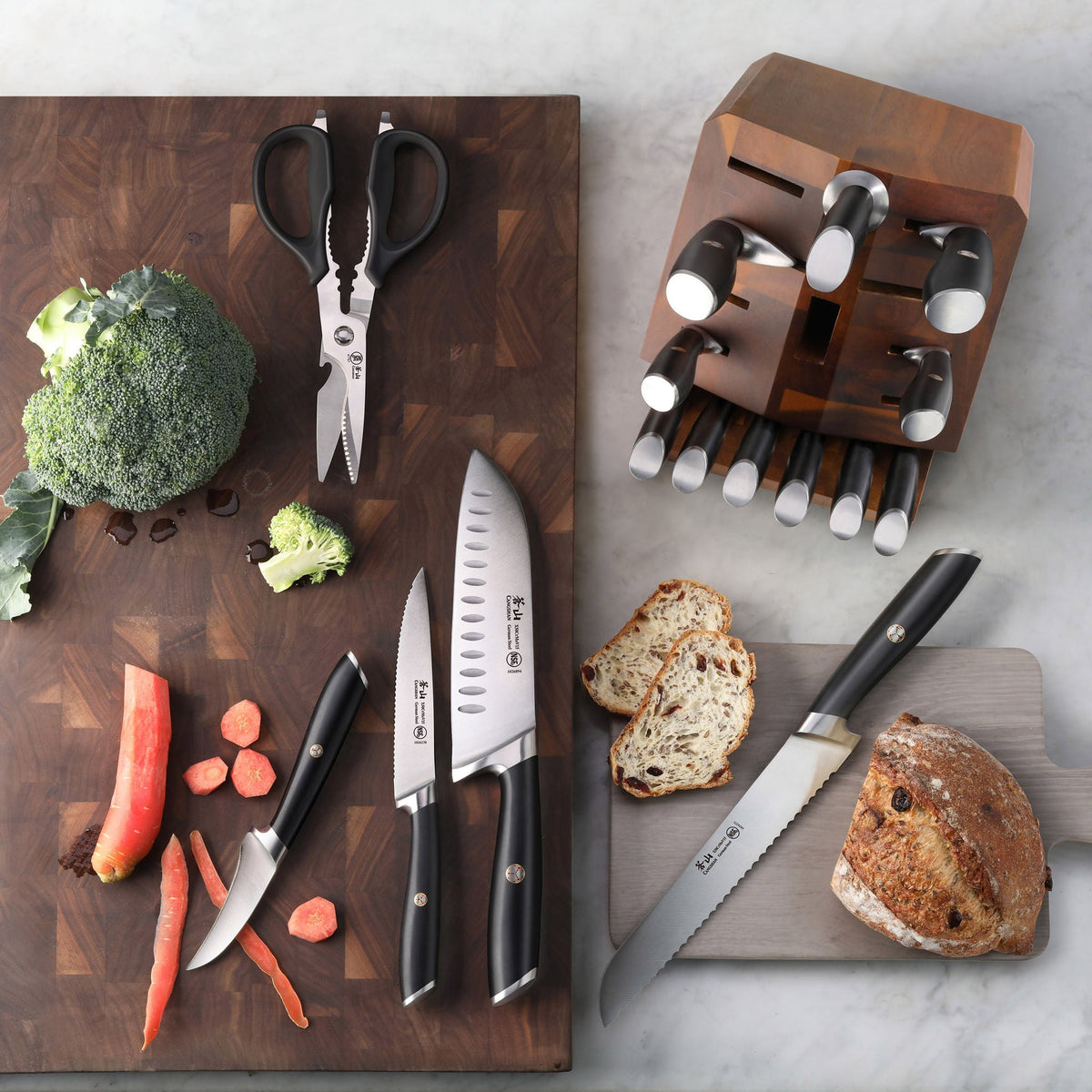 Cangshan L Series 17-piece German Steel Forged Knife Set