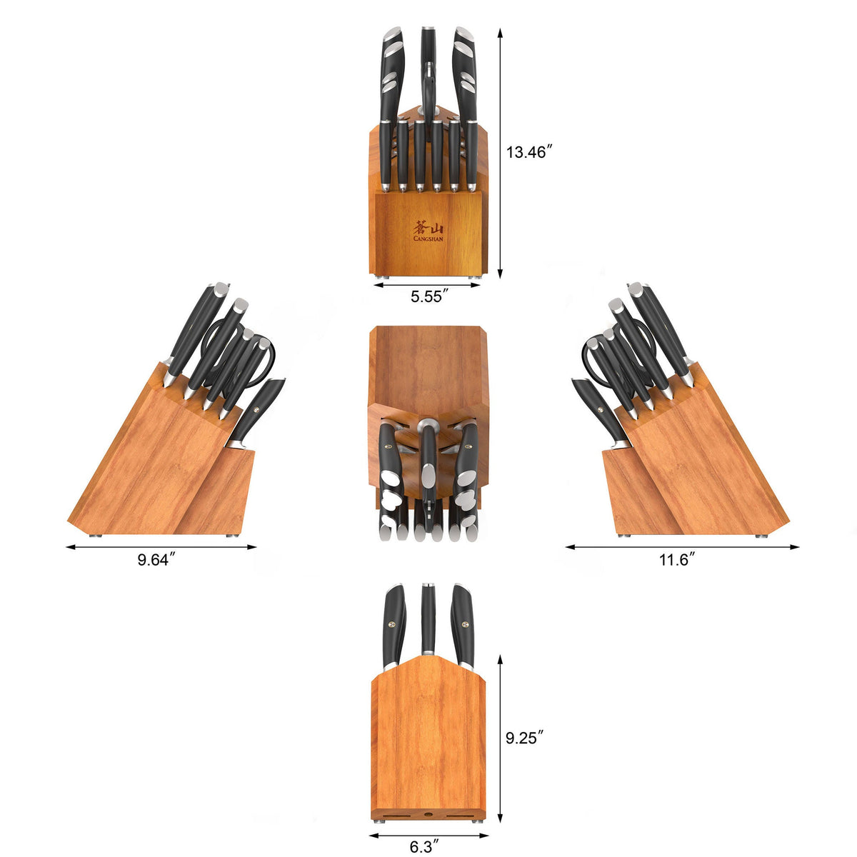 Cangshan L Series 17-piece German Steel Forged Knife Set