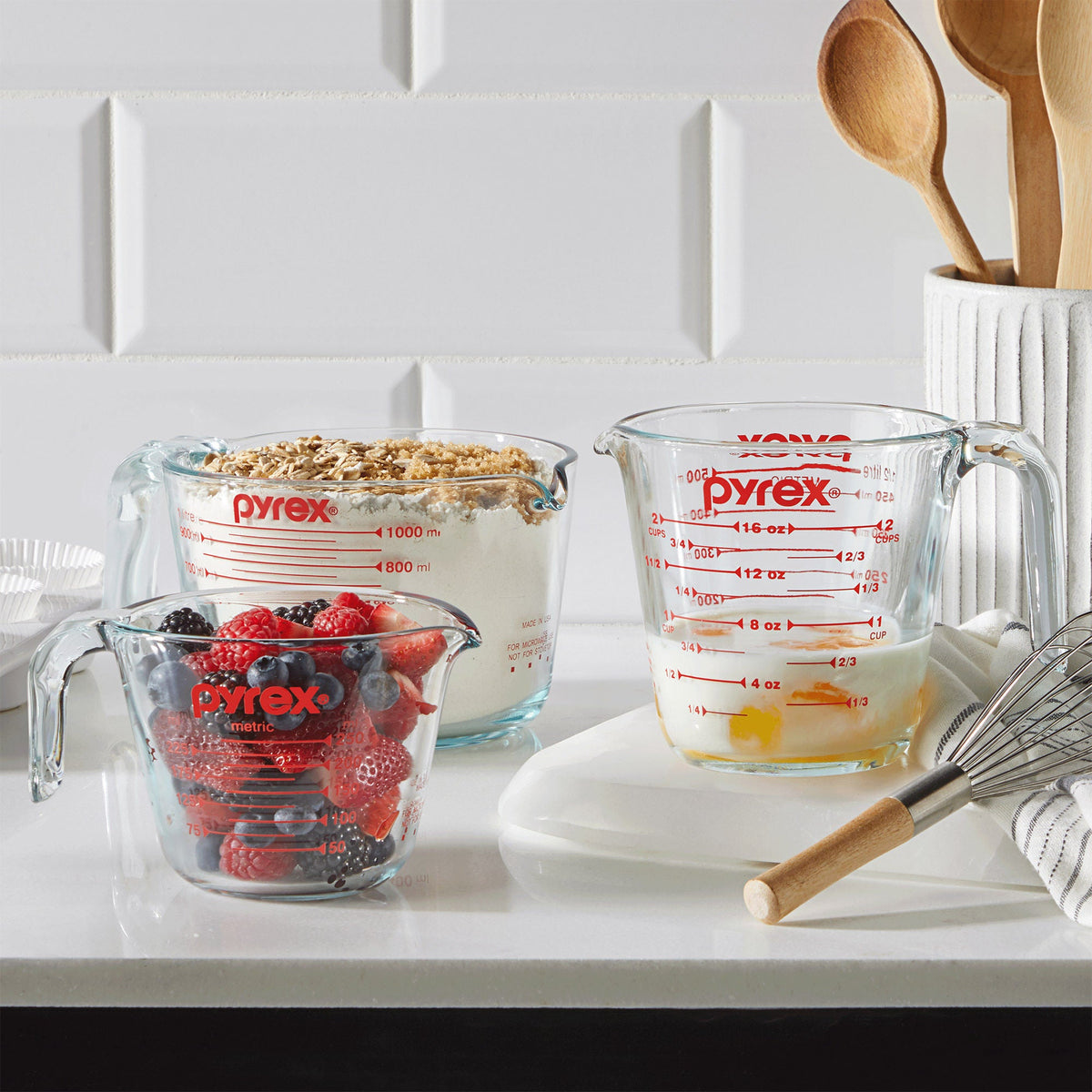 Pyrex 3-piece Measuring Cup Set