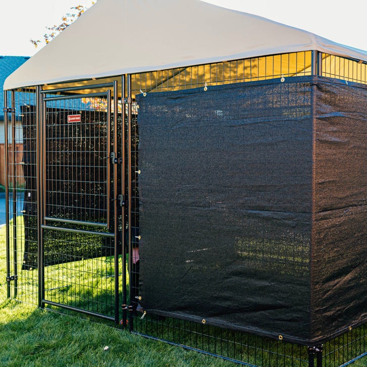 Lucky Dog STAY Series Presidential Dog Kennel 10'x10' with Privacy Screen - image 5