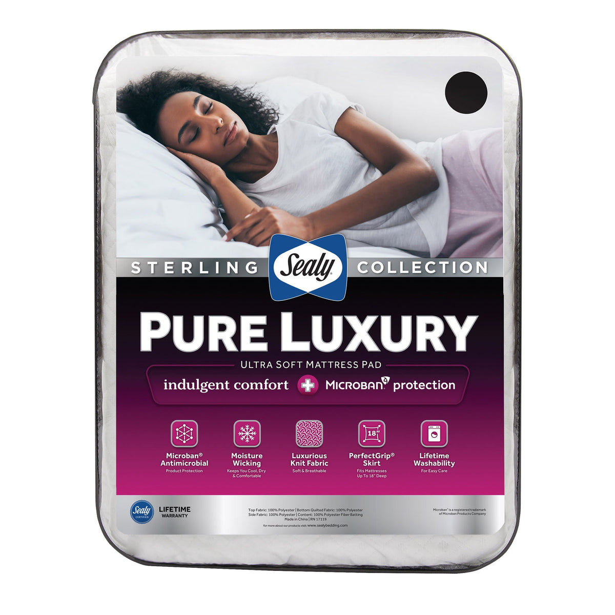 Sealy Sterling Collection Pure Luxury Mattress Pad