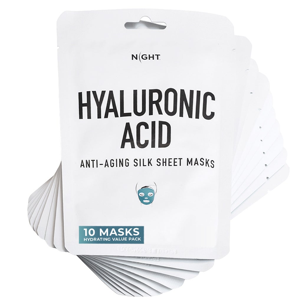 Discover NIGHT Hydrating Silk Hyaluronic Acid Sheet Mask 10-pack - product image