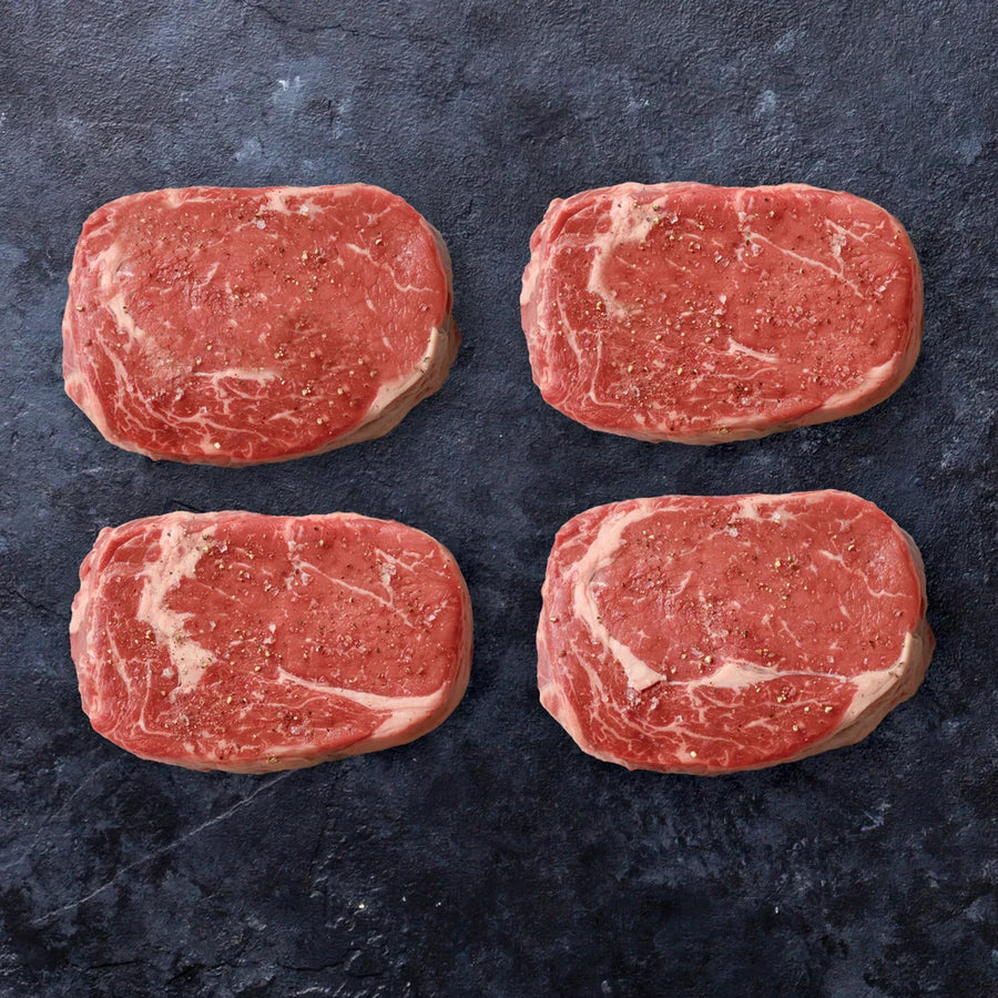 Kansas City Steak Co. USDA Choice Ribeye Steaks 18 Oz. Each (Available in 4, 8, or 12 Packs)