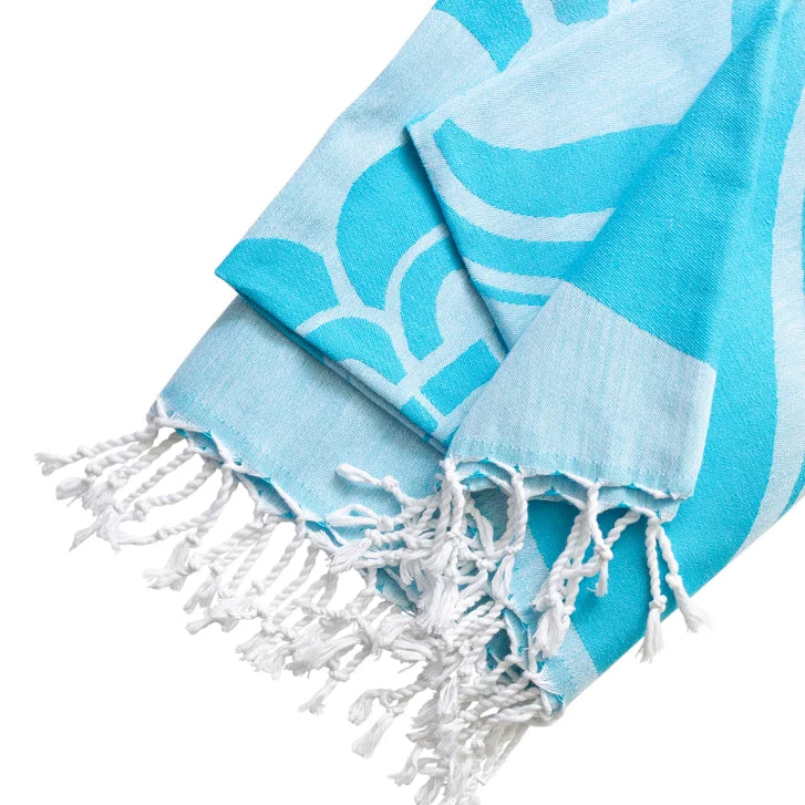 Turkish Towel Company Mandala Jacquard Peshtemal Towel, 2-piece - image 2