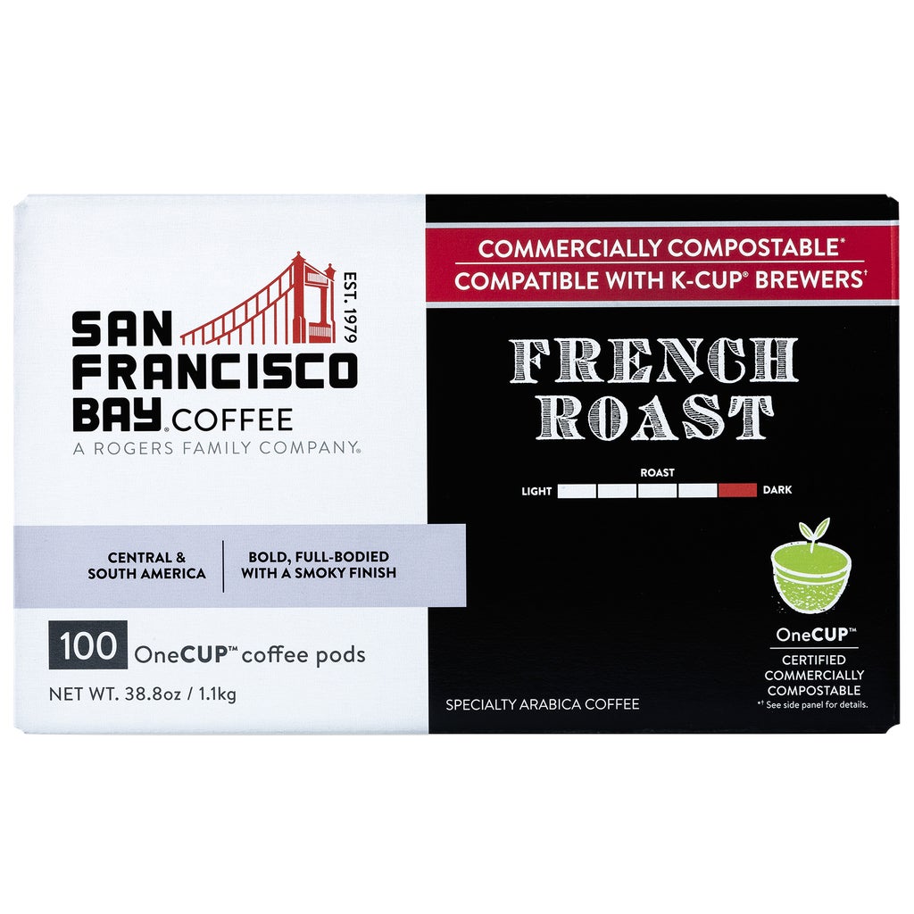 San Francisco Bay French Roast Coffee, Dark Roast, OneCup Single Serve, 100 ct