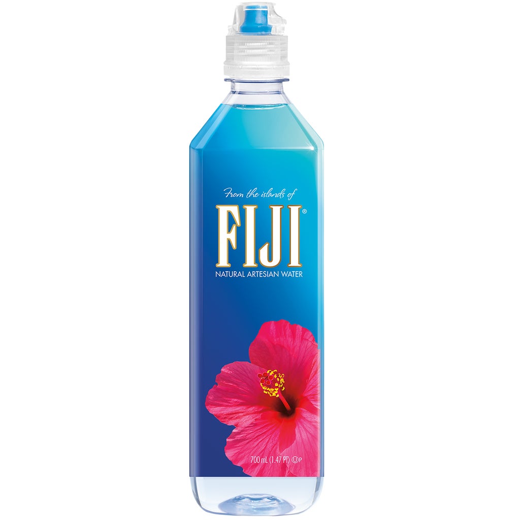 FIJI Natural Artesian Water, Sport Cap, 700 mL, 12 ct