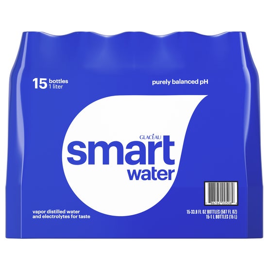 Glaceau Smartwater, 33.8 fl oz, 15 ct