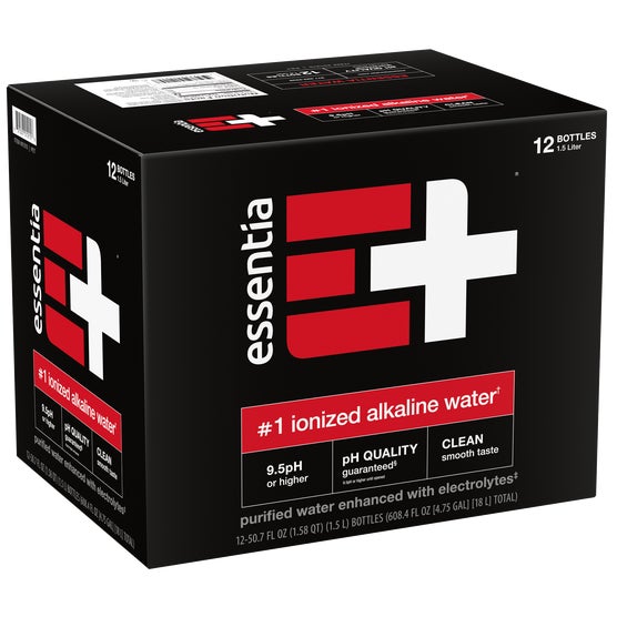 Essentia Ionized Alkaline Water, 1.5 Liter, 12 ct