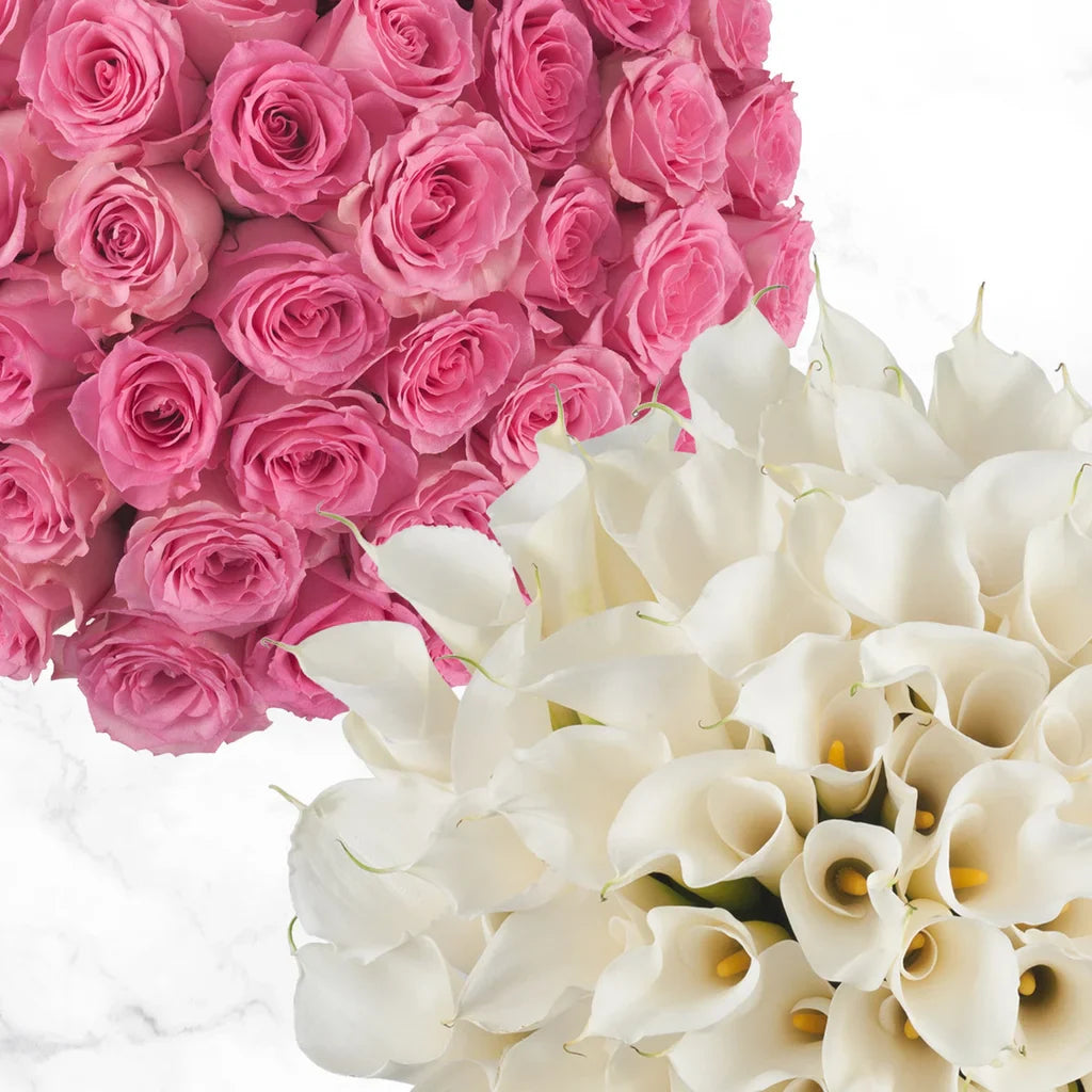 30-stem Calla Lilies and 75-stem Roses