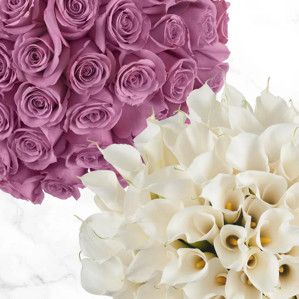30-stem Calla Lilies and 75-stem Roses