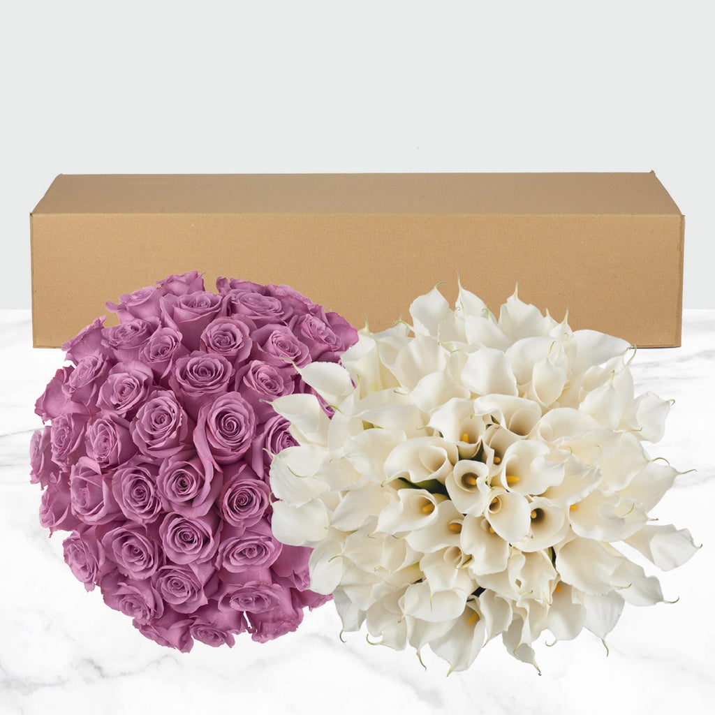 30-stem Calla Lilies and 75-stem Roses