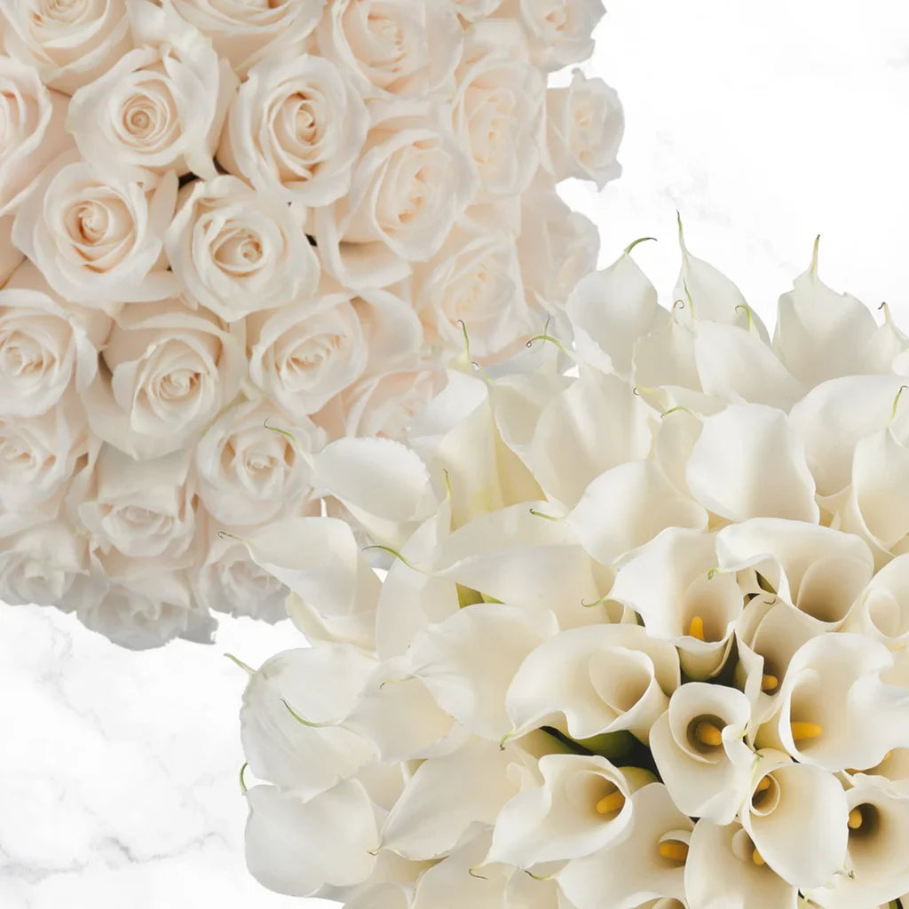 30-stem Calla Lilies and 75-stem Roses