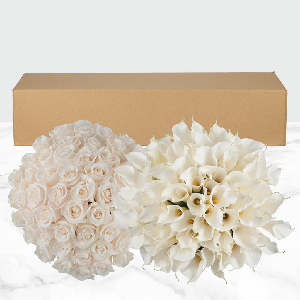 30-stem Calla Lilies and 75-stem Roses