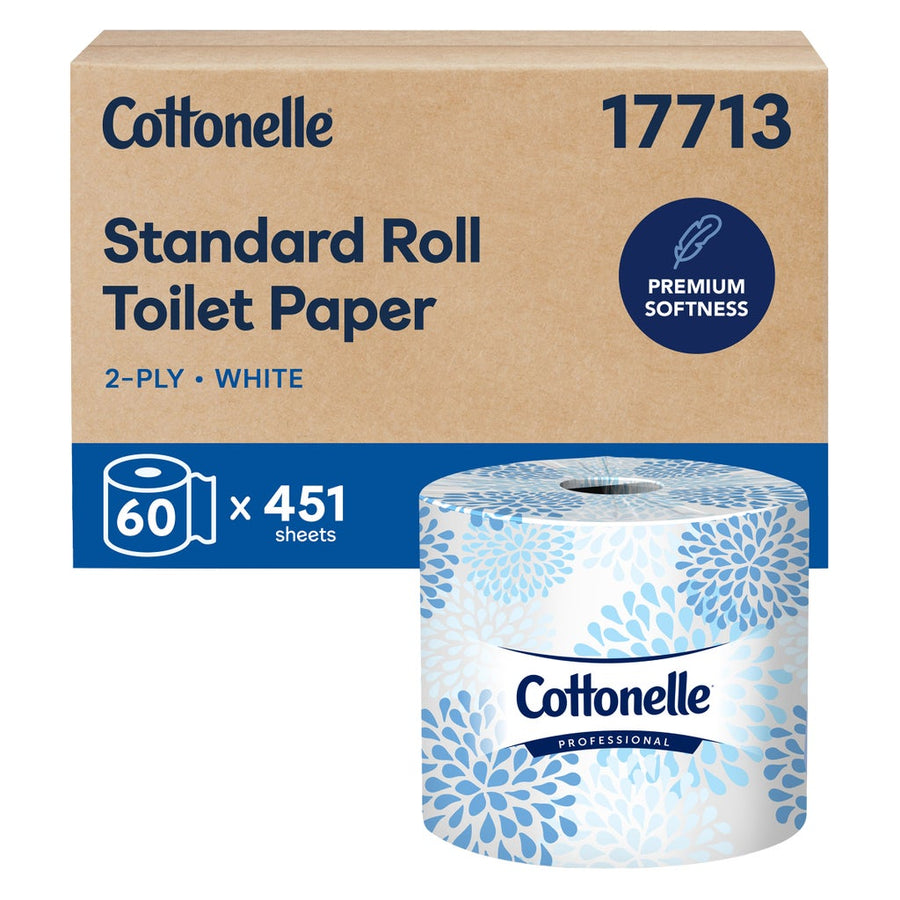 Kleenex Cottonelle Bath Tissue Rolls 2-ply, White, 60-count