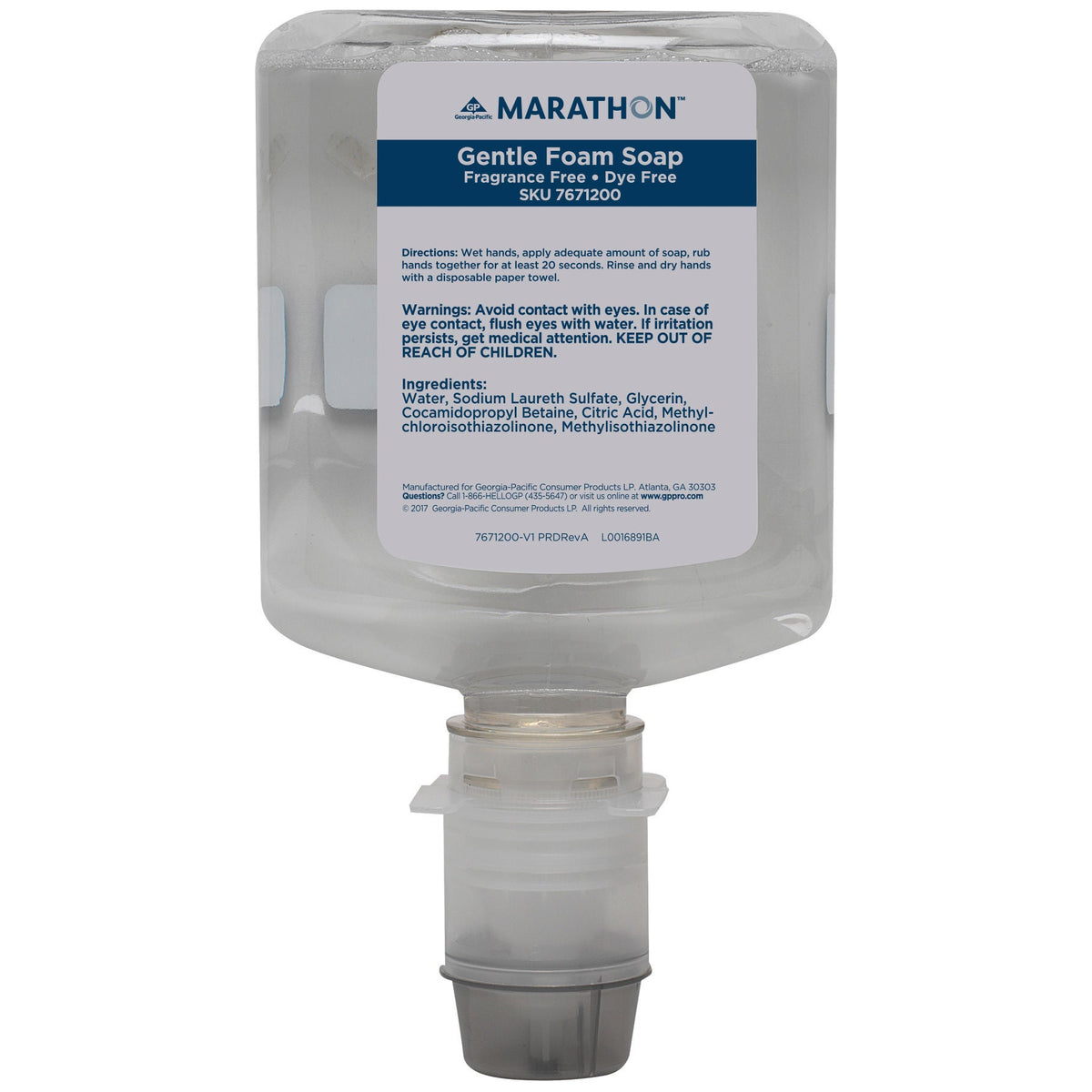 Marathon Manual Gentle Foam Soap Refill, 33.8 fl oz, 2 ct - image 4