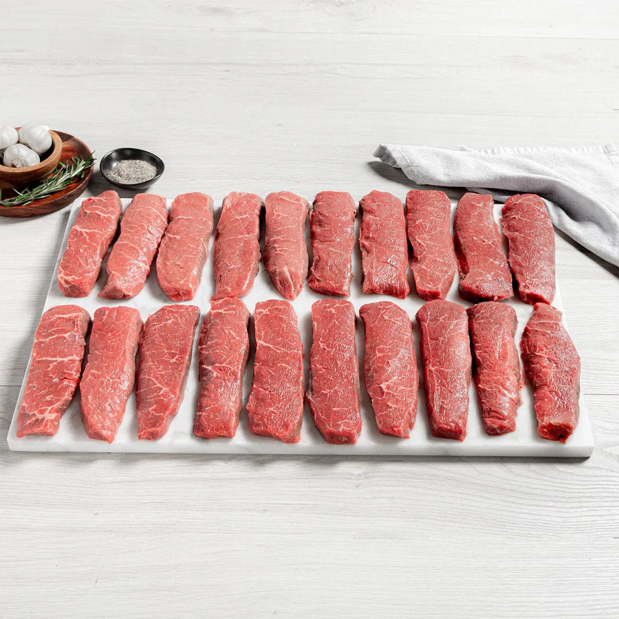Rastelli’s USDA Choice Black Angus Sirloin Coulotte Steak (20/6 Oz Per Steak), 20 Total Count, 7.5 Lbs. Total