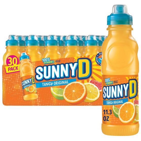 SunnyD Citrus Punch, Tangy Original, 11.3 fl oz, 30 ct