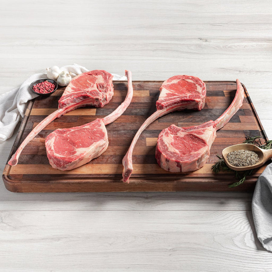 Rastelli’s Choice Black Angus Tomahawk Steaks, (4/38 Oz. Each Steak), 4 Total Count, 9.5 Lbs. Total