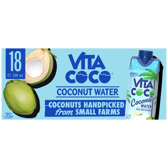 Vita Coco Coconut Water, Original, 11.1 fl oz, 18 ct