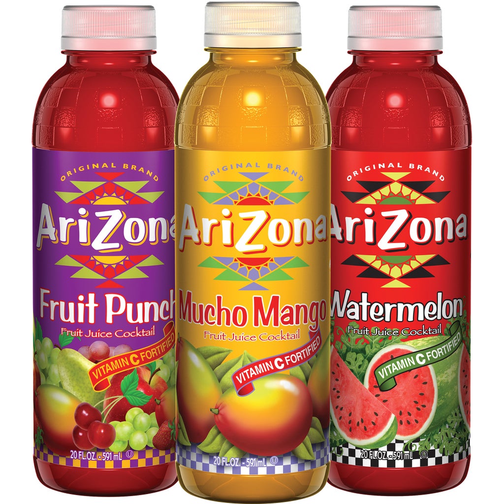 AriZona Fruit Juice Cocktail, Variety Pack, 20 fl oz, 24 ct