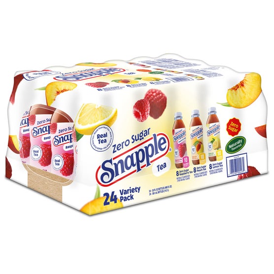 Snapple Tea, Zero Sugar, Variety Pack, 20 fl oz, 24 ct