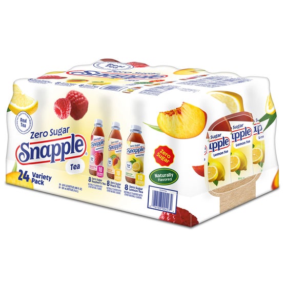 Snapple Tea, Zero Sugar, Variety Pack, 20 fl oz, 24 ct