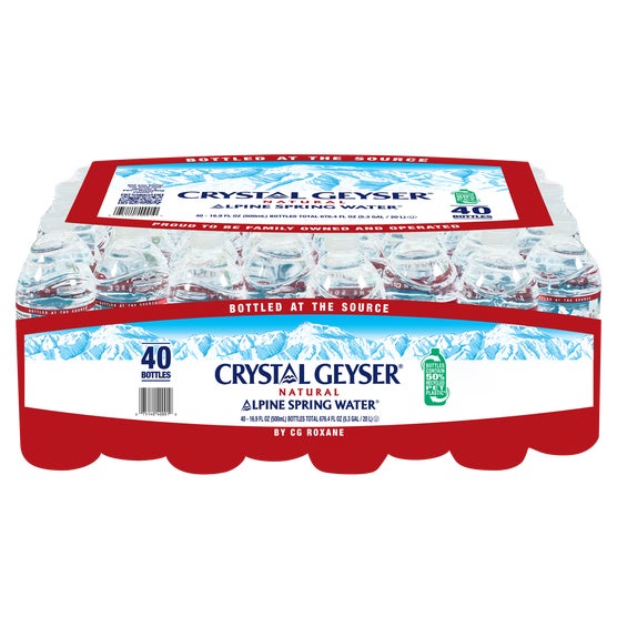 Crystal Geyser Alpine Spring Water, 16.9 fl oz, 40 ct