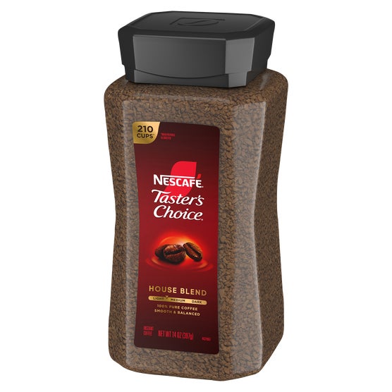 NESCAFÉ Taster's Choice Instant Coffee, House Blend, Light Roast, 14 oz