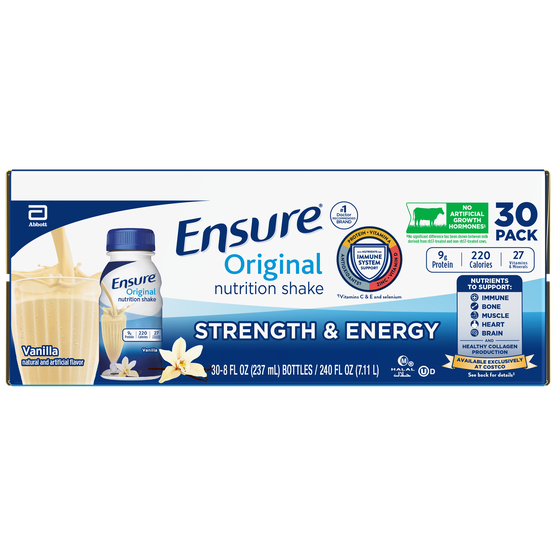 Ensure Original Nutrition Shake, Vanilla, 8 fl oz, 30 ct