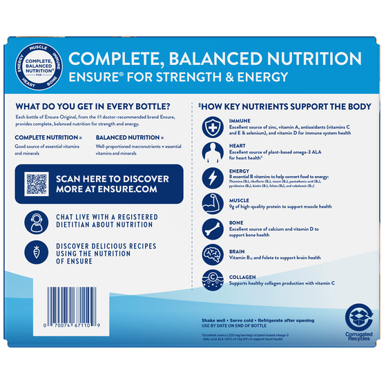 Ensure Original Nutrition Shake, Milk Chocolate, 8 fl oz, 30 ct
