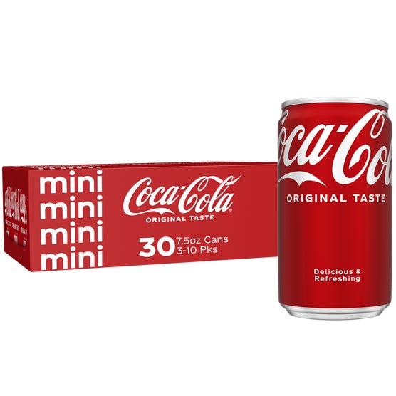 Coca-Cola Original Taste Mini Cans, 7.5 fl oz, 30 ct