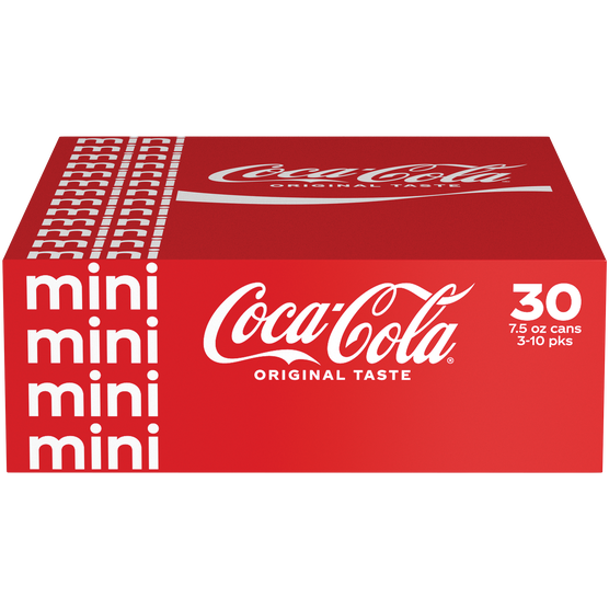 Coca-Cola Original Taste Mini Cans, 7.5 fl oz, 30 ct