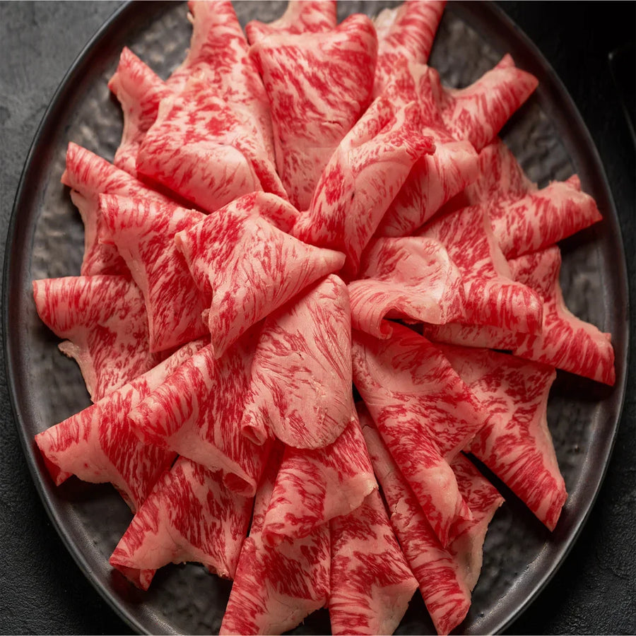 A5 Wagyu Striploin Shabu Shabu slices, Total 4 Packs, Total 2 Lbs.