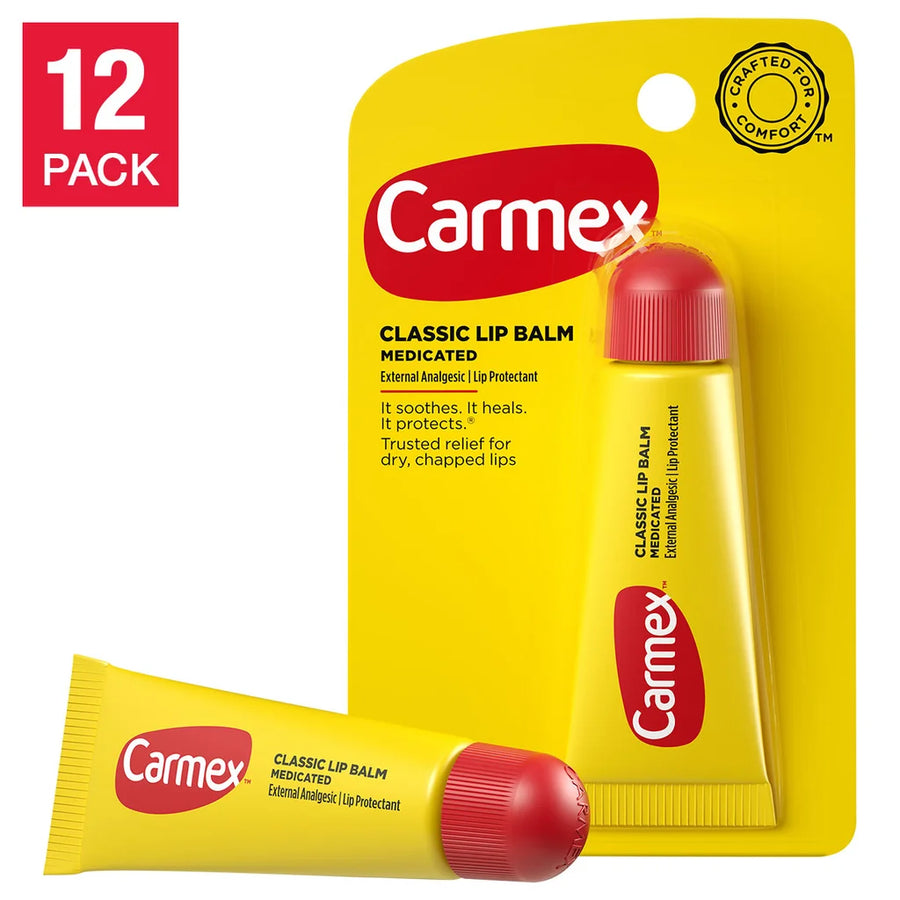 Carmex Lip Balm, Original Flavor, 0.35 oz, 12-count